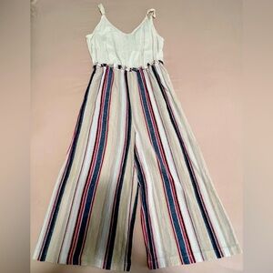 As U Wish Textured Paperbag Cropped Jumpsuit